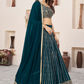 Elegant Sequins and Zari Embroidered Lehenga Set