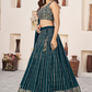 Elegant Sequins and Zari Embroidered Lehenga Set