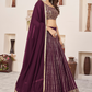 Elegant Sequins and Zari Embroidered Lehenga Set