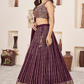 Elegant Sequins and Zari Embroidered Lehenga Set