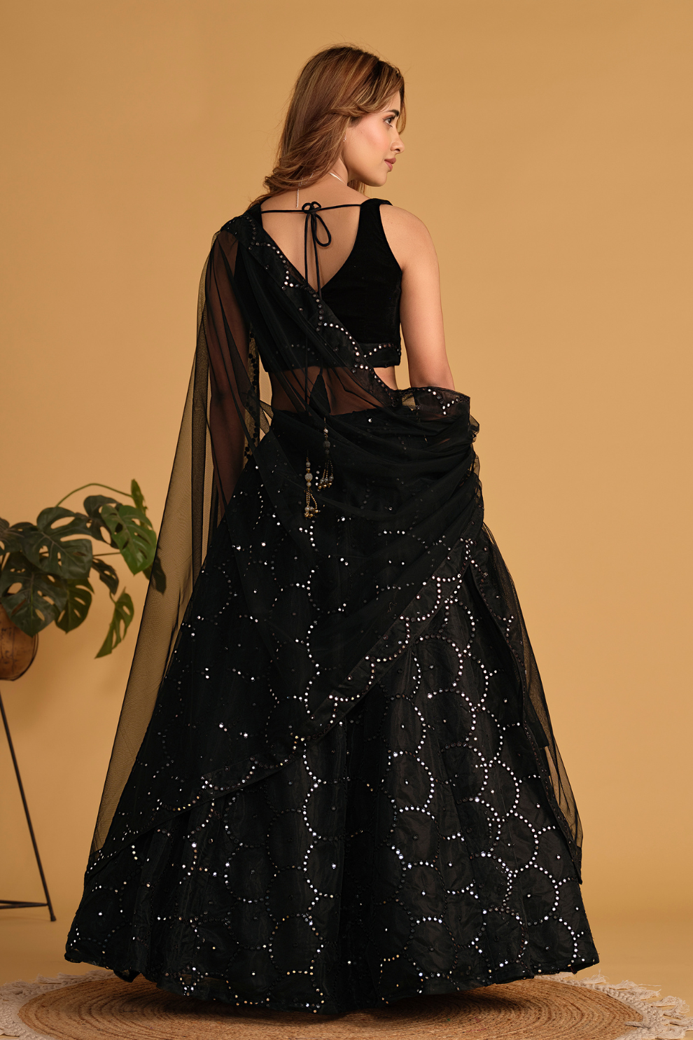 Richly Embroidered Lehenga with Sequins & Zari Detailing
