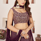 Elegant Sequins and Zari Embroidered Lehenga Set