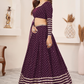 Elegant Sequins and Zari Embroidered Lehenga Set