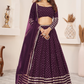 Elegant Sequins and Zari Embroidered Lehenga Set