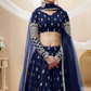 Designer Georgette Lehenga and Soft Net Dupatta Ensemble