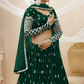 Designer Georgette Lehenga and Soft Net Dupatta Ensemble