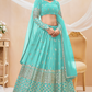 Designer Georgette Lehenga and Soft Net Dupatta Ensemble
