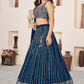 Elegant Sequins and Zari Embroidered Lehenga Set