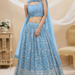 Stunning Lehenga Set with Sequins & Zari Embroidered Work