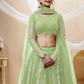 Designer Georgette Lehenga and Soft Net Dupatta Ensemble