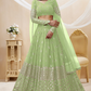 Designer Georgette Lehenga and Soft Net Dupatta Ensemble