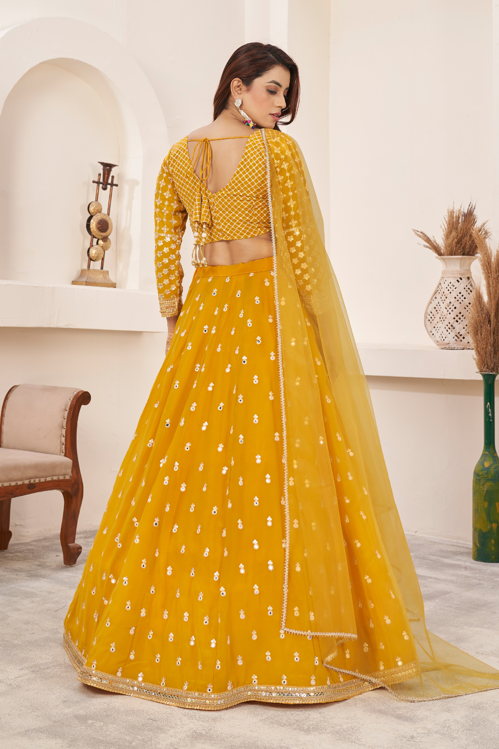 Graceful Ensemble with Sequins and Zari Embroidered Work
