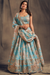 Bridal Organza Lehenga Choli with Detailed Floral Embroidery