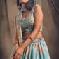 Bridal Organza Lehenga Choli with Detailed Floral Embroidery