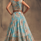 Bridal Organza Lehenga Choli with Detailed Floral Embroidery