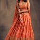 Bridal Organza Lehenga Choli with Detailed Floral Embroidery