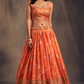 Bridal Organza Lehenga Choli with Detailed Floral Embroidery