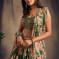 Bridal Organza Lehenga Choli with Detailed Floral Embroidery