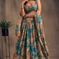 Bridal Organza Lehenga Choli with Detailed Floral Embroidery