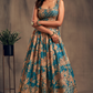 Bridal Organza Lehenga Choli with Detailed Floral Embroidery