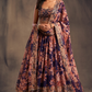 Bridal Organza Lehenga Choli with Detailed Floral Embroidery