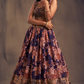 Bridal Organza Lehenga Choli with Detailed Floral Embroidery
