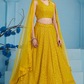 Elegant Wedding Wear Lehenga Choli with Intricate Georgette Embroidery