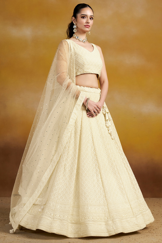 Ornate Thread and Sequin Embroidered Festive Lehenga Choli