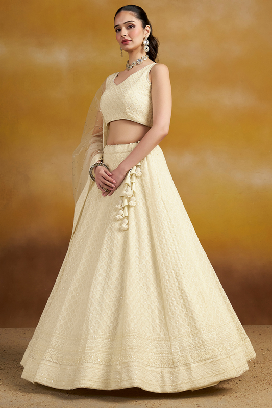 Ornate Thread and Sequin Embroidered Festive Lehenga Choli