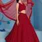 Elegant Wedding Wear Lehenga Choli with Intricate Georgette Embroidery