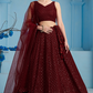 Elegant Wedding Wear Lehenga Choli with Intricate Georgette Embroidery
