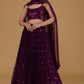 Graceful Zari & Sequins Embroidered Lehenga for Festive Occasions
