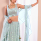 Graceful Zari & Sequins Embroidered Lehenga for Festive Occasions
