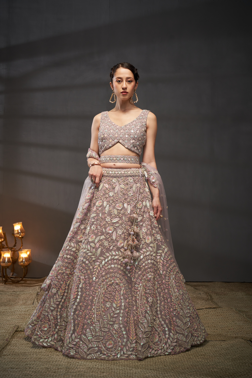 Designer Net Lehenga Choli with Elegant Embroidery