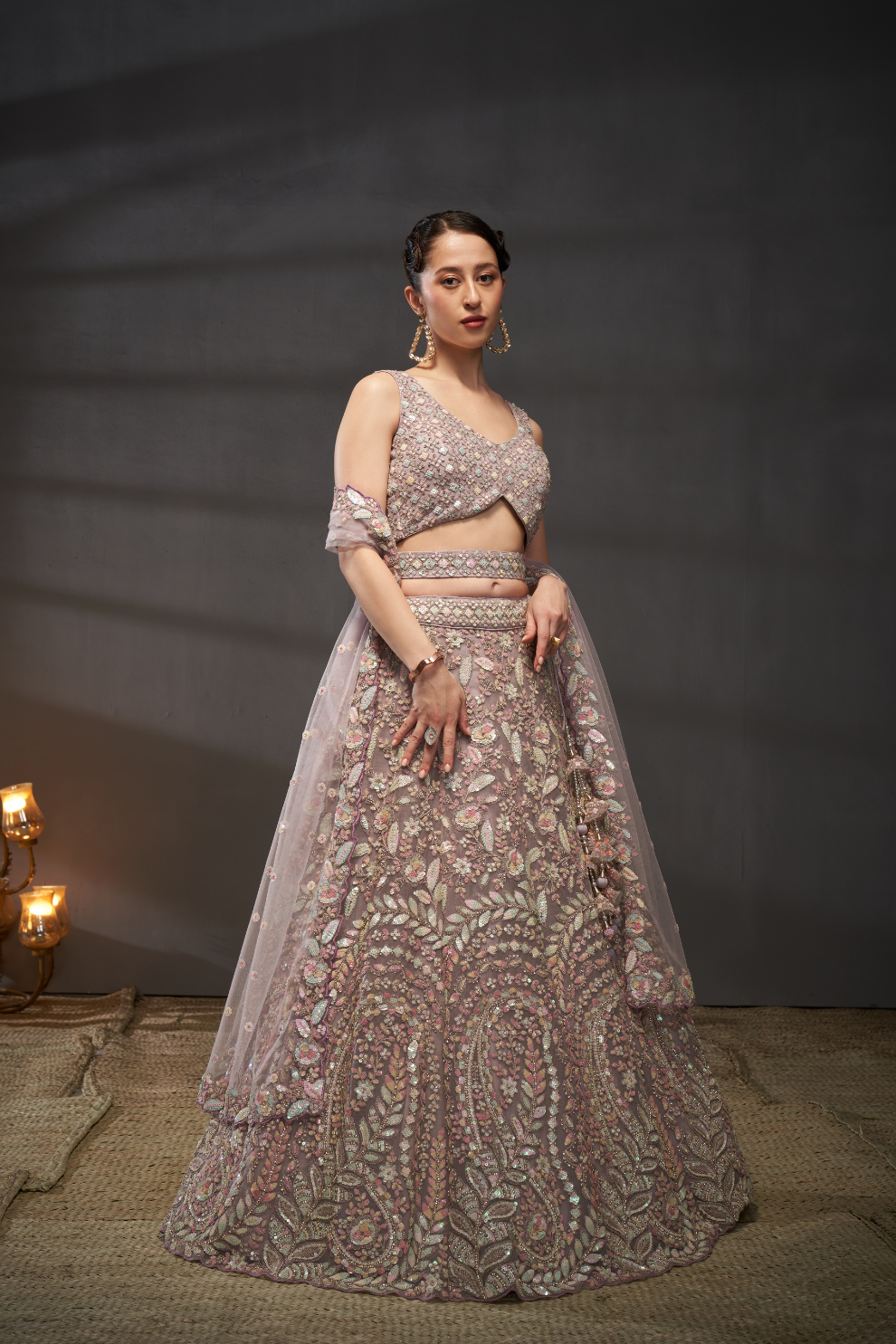 Designer Net Lehenga Choli with Elegant Embroidery
