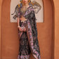Banarasi Printed Silk Saree with Traditional Zari Highlights