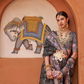 Banarasi Printed Silk Saree with Traditional Zari Highlights