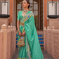Banarasi Printed Silk Saree with Traditional Zari Highlights