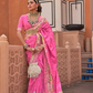 Banarasi Printed Silk Saree with Traditional Zari Highlights