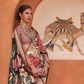 Banarasi Printed Silk Saree with Traditional Zari Highlights