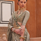 Banarasi Printed Silk Saree with Traditional Zari Highlights