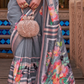 Banarasi Printed Silk Saree with Traditional Zari Highlights