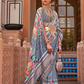 Banarasi Printed Silk Saree with Traditional Zari Highlights