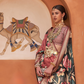 Banarasi Printed Silk Saree with Traditional Zari Highlights