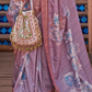 Banarasi Printed Silk Saree with Traditional Zari Highlights