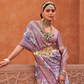 Banarasi Printed Silk Saree with Traditional Zari Highlights