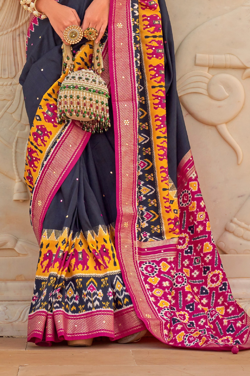 Elegant Patola Silk Saree in Smooth Designer Style