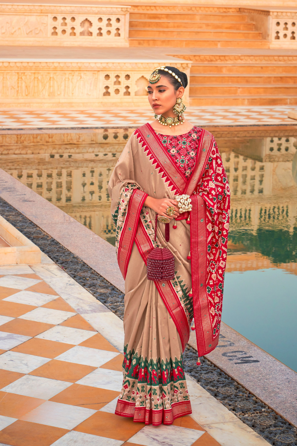 Elegant Patola Silk Saree in Smooth Designer Style