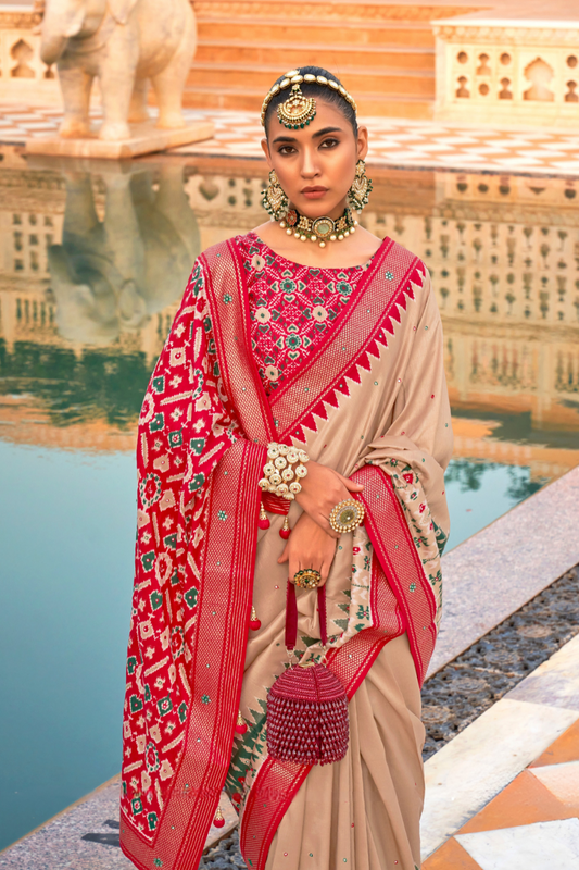 Elegant Patola Silk Saree in Smooth Designer Style