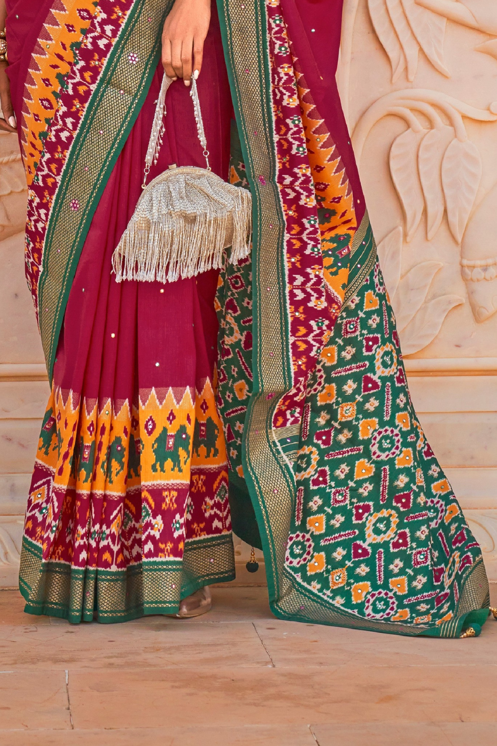 Elegant Patola Silk Saree in Smooth Designer Style
